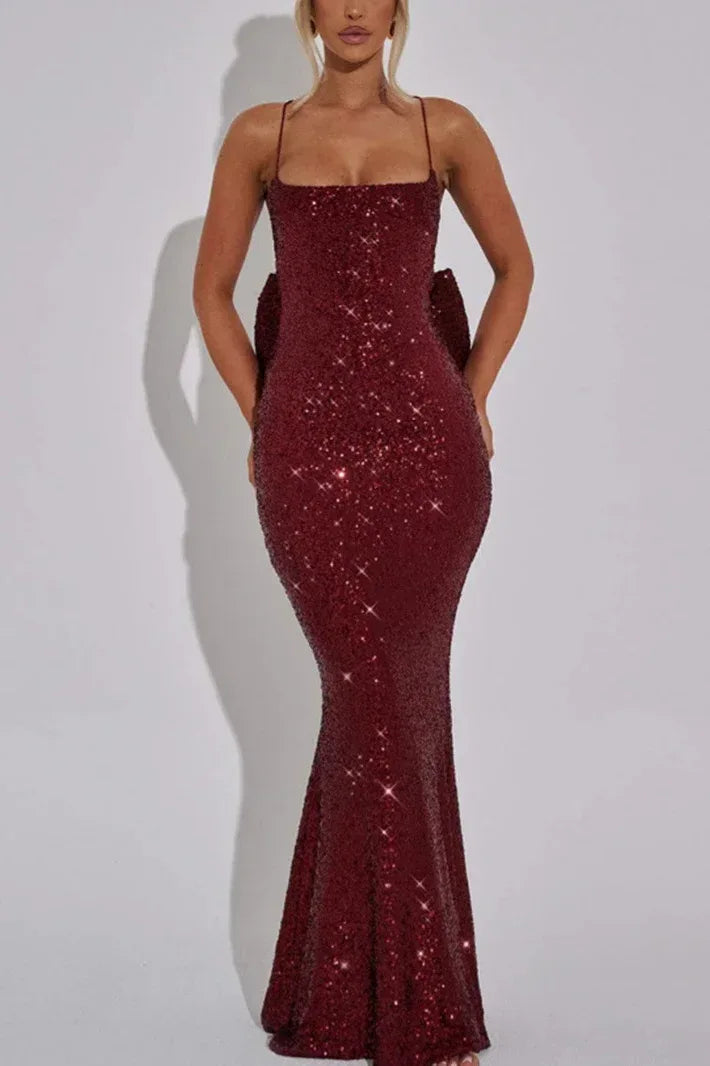Mermaid Maxi Sequins Formal Evening Dresses 861326172487 - COCOMELODY